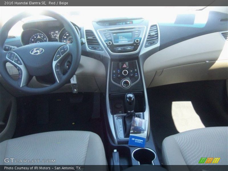 Red / Beige 2016 Hyundai Elantra SE