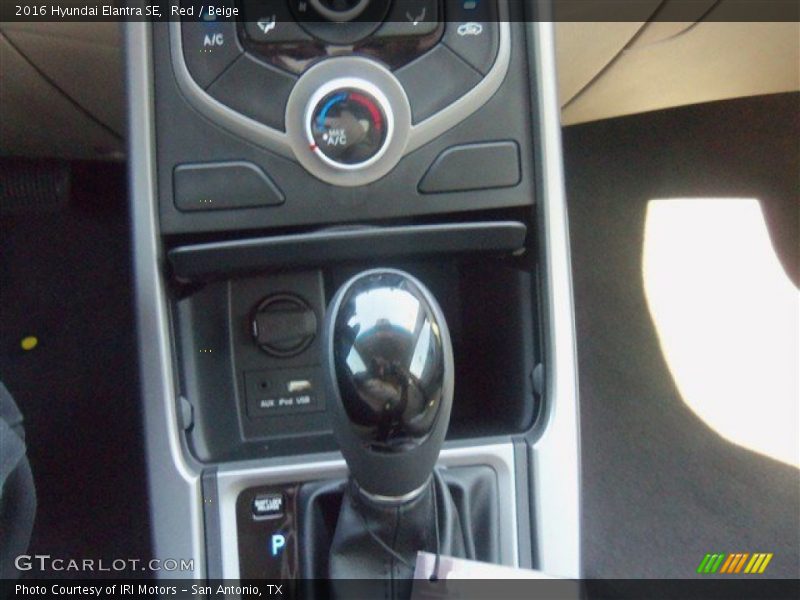 Red / Beige 2016 Hyundai Elantra SE