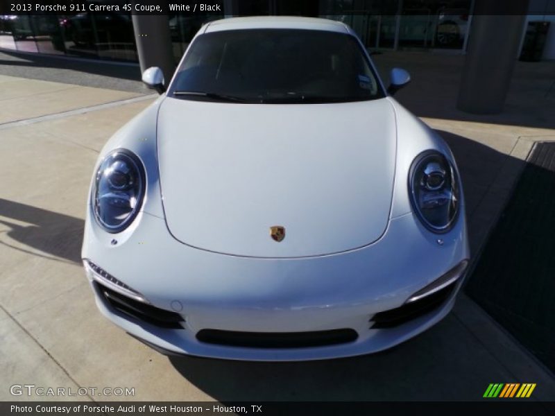 White / Black 2013 Porsche 911 Carrera 4S Coupe