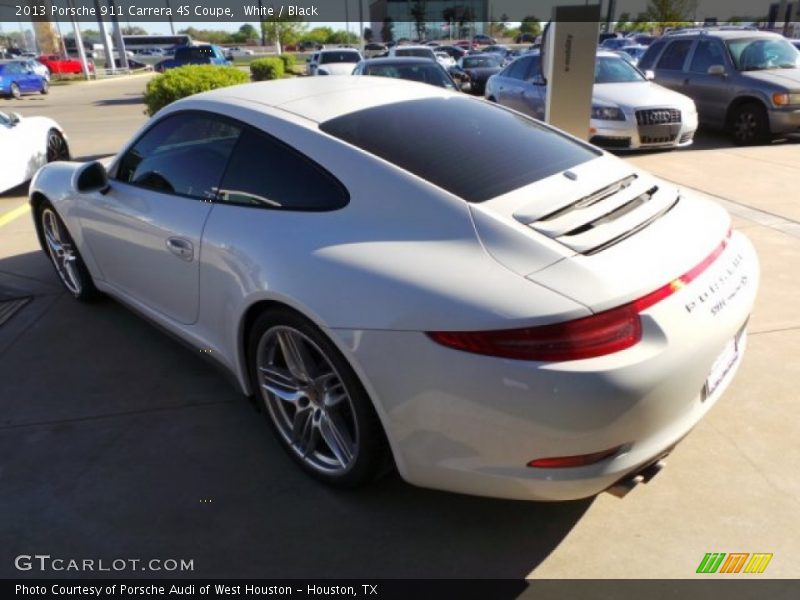 White / Black 2013 Porsche 911 Carrera 4S Coupe