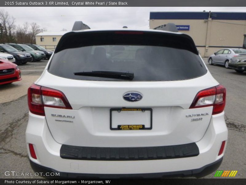 Crystal White Pearl / Slate Black 2015 Subaru Outback 3.6R Limited