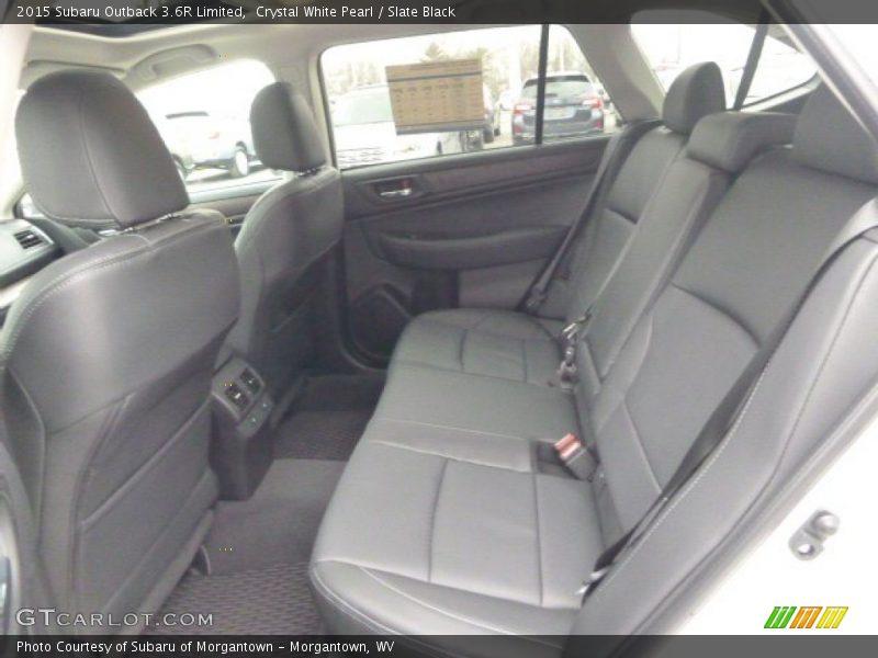 Crystal White Pearl / Slate Black 2015 Subaru Outback 3.6R Limited