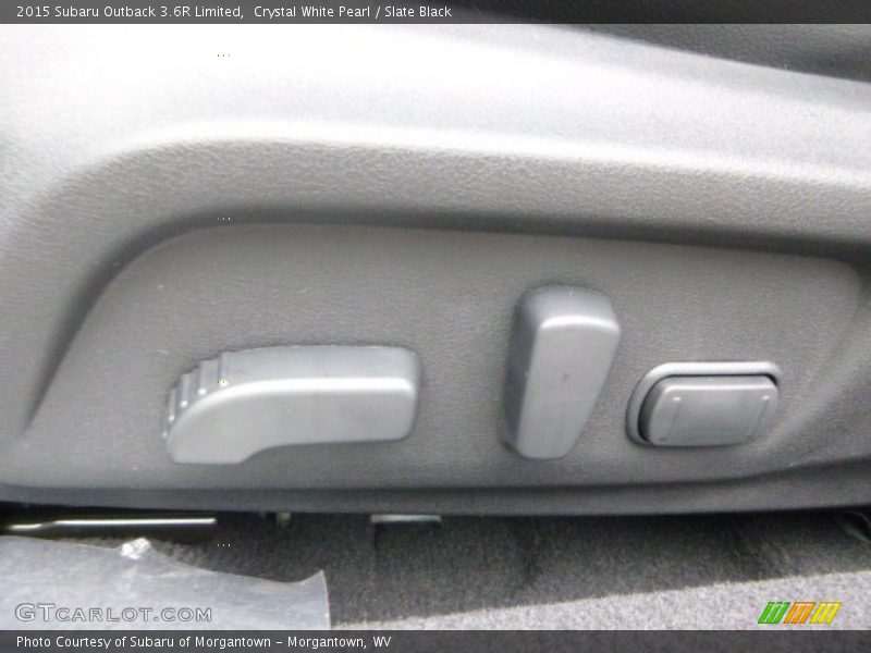 Crystal White Pearl / Slate Black 2015 Subaru Outback 3.6R Limited