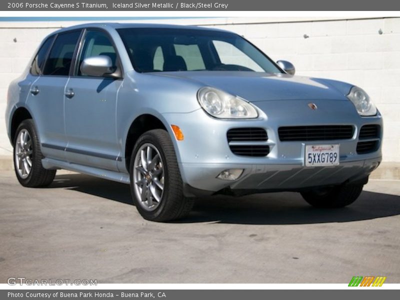 Iceland Silver Metallic / Black/Steel Grey 2006 Porsche Cayenne S Titanium