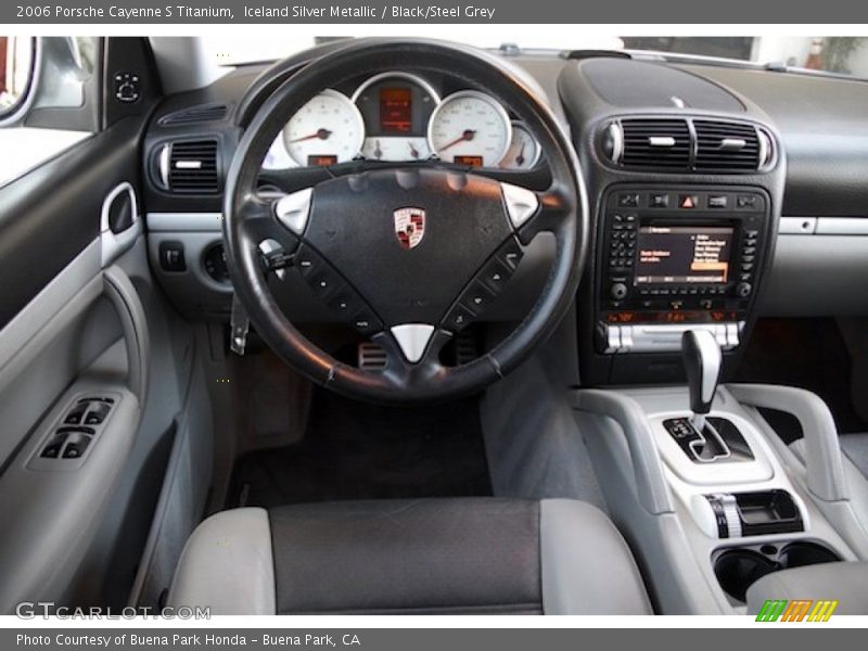 Iceland Silver Metallic / Black/Steel Grey 2006 Porsche Cayenne S Titanium