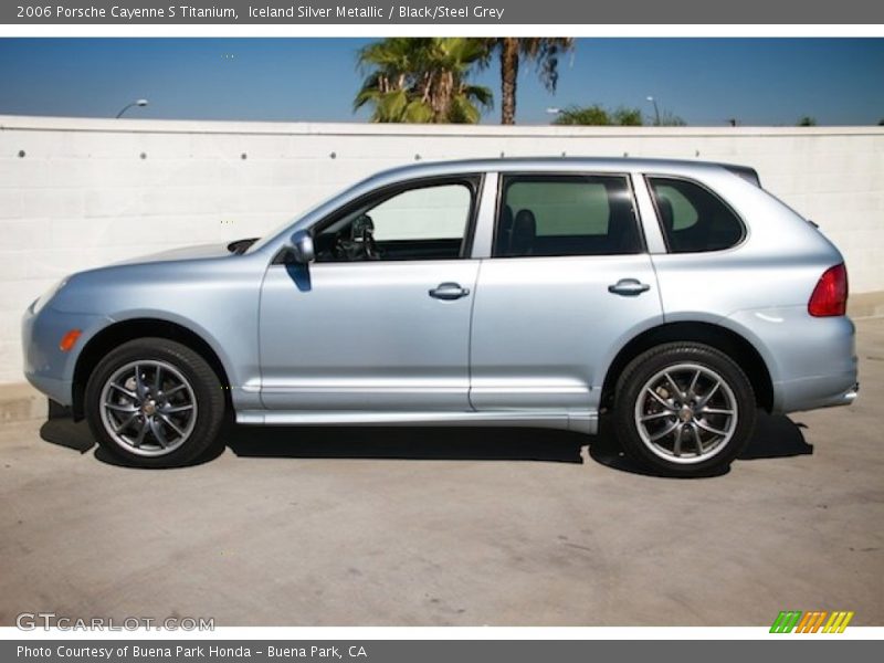 Iceland Silver Metallic / Black/Steel Grey 2006 Porsche Cayenne S Titanium
