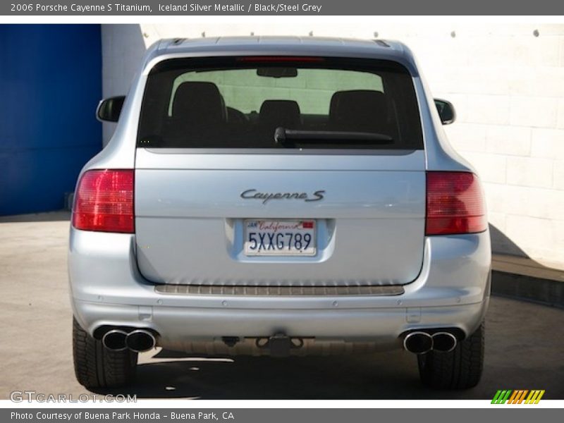 Iceland Silver Metallic / Black/Steel Grey 2006 Porsche Cayenne S Titanium