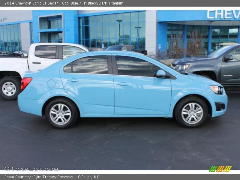 Cool Blue / Jet Black/Dark Titanium 2014 Chevrolet Sonic LT Sedan