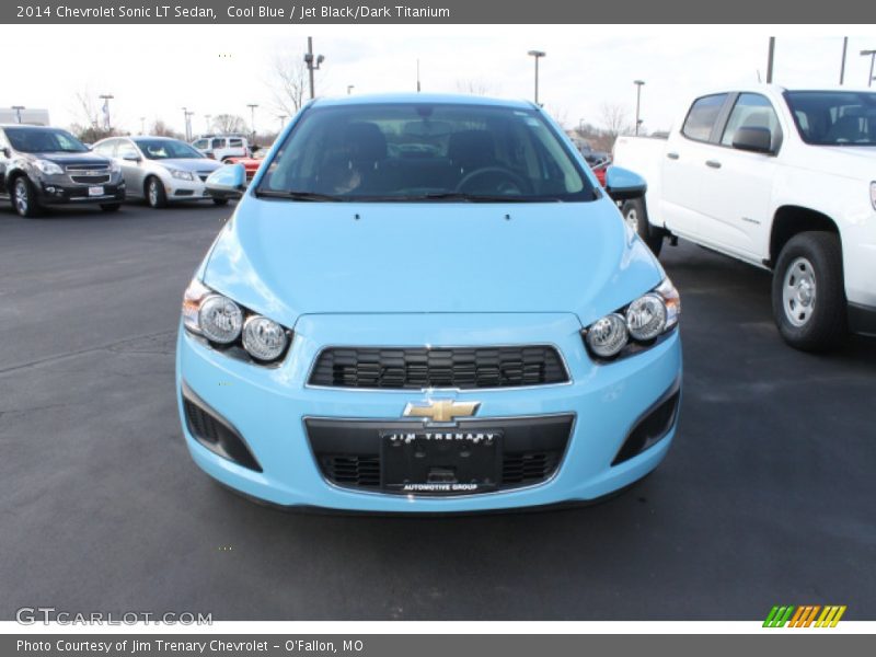 Cool Blue / Jet Black/Dark Titanium 2014 Chevrolet Sonic LT Sedan