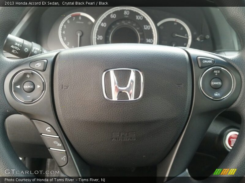 Crystal Black Pearl / Black 2013 Honda Accord EX Sedan