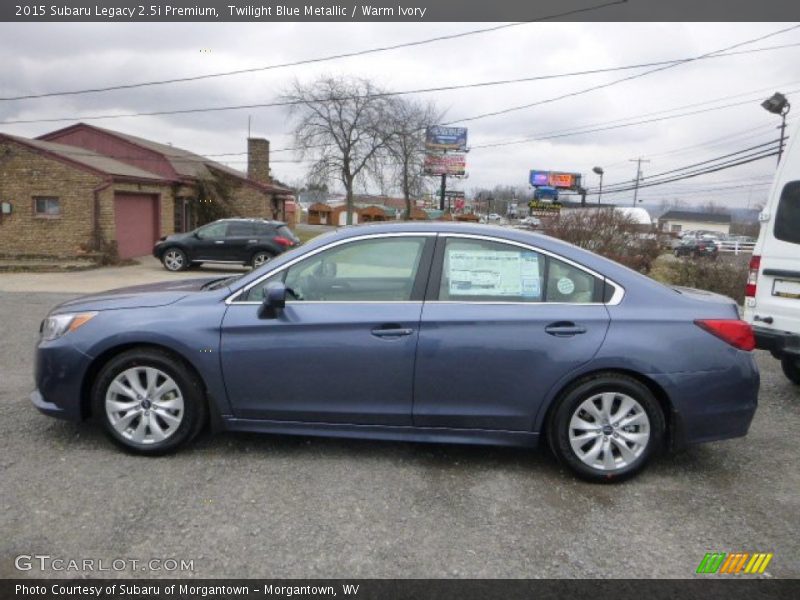 Twilight Blue Metallic / Warm Ivory 2015 Subaru Legacy 2.5i Premium