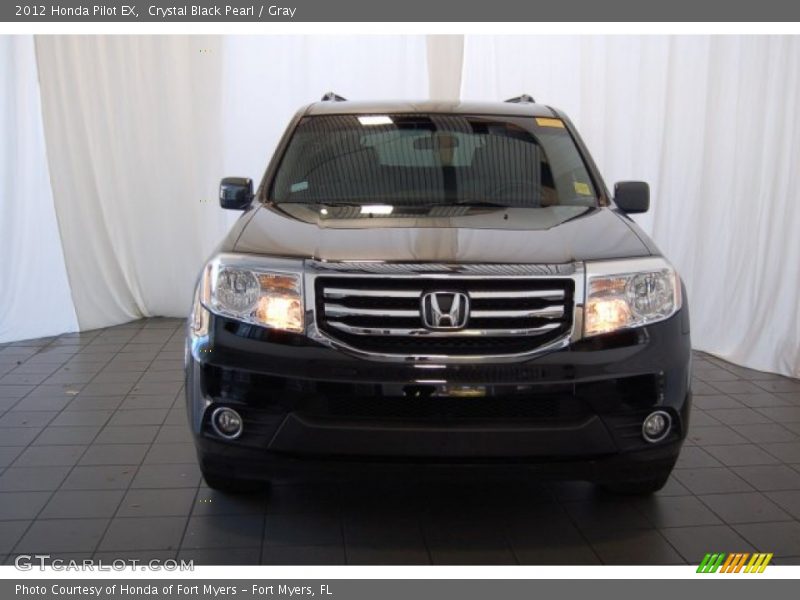 Crystal Black Pearl / Gray 2012 Honda Pilot EX