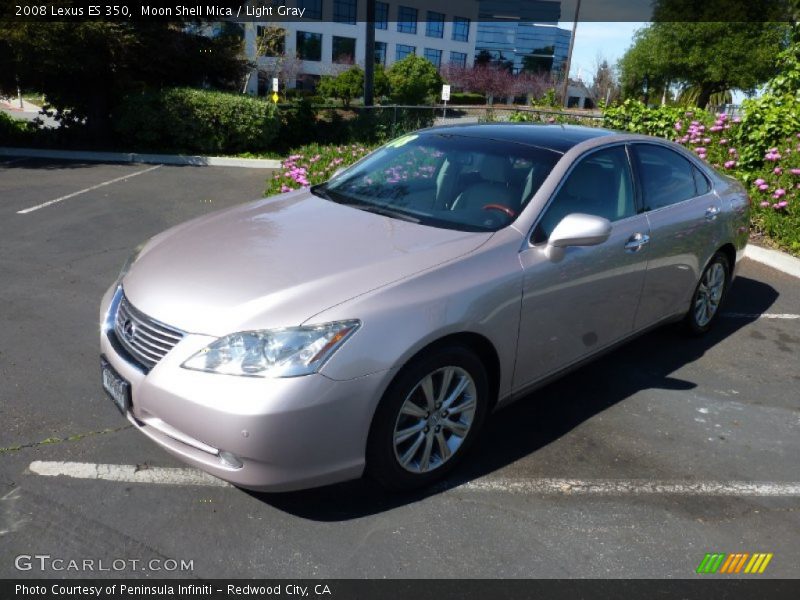 Moon Shell Mica / Light Gray 2008 Lexus ES 350