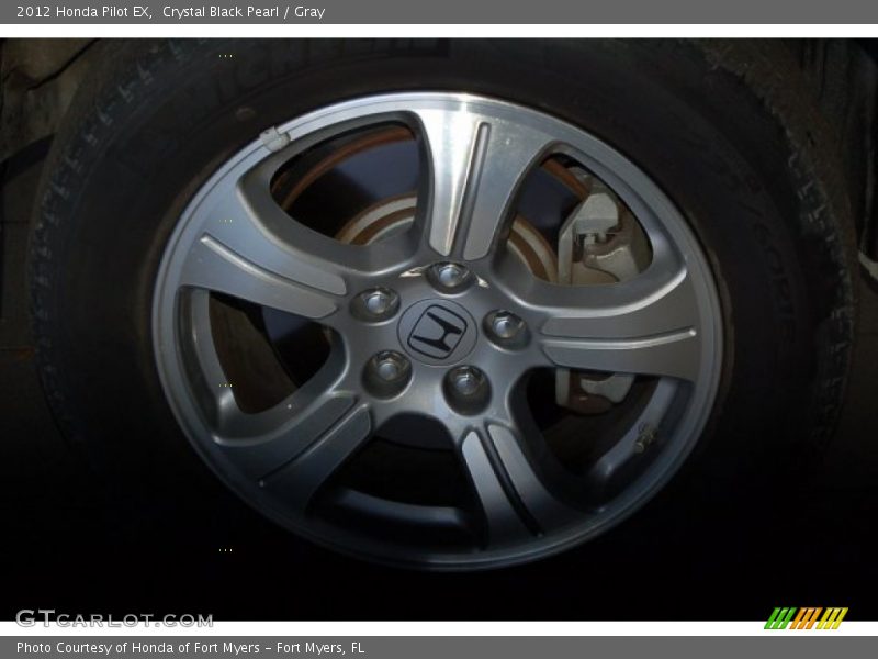 Crystal Black Pearl / Gray 2012 Honda Pilot EX