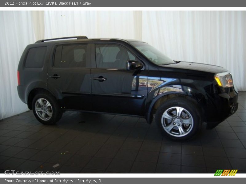 Crystal Black Pearl / Gray 2012 Honda Pilot EX