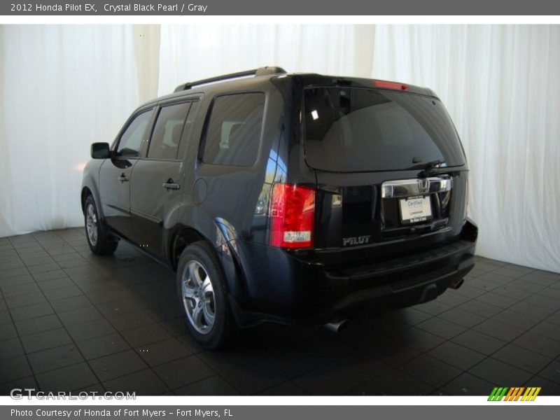 Crystal Black Pearl / Gray 2012 Honda Pilot EX