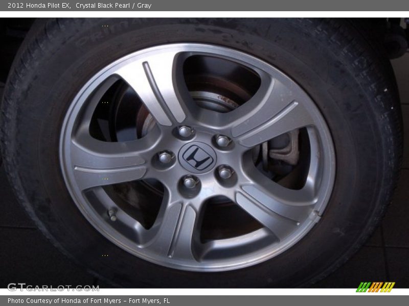 Crystal Black Pearl / Gray 2012 Honda Pilot EX