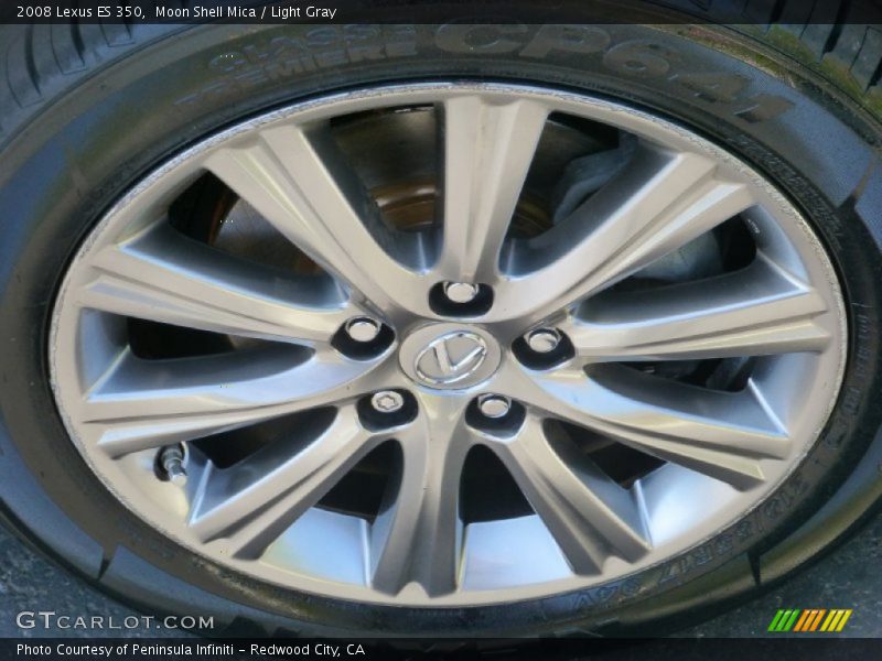 Moon Shell Mica / Light Gray 2008 Lexus ES 350