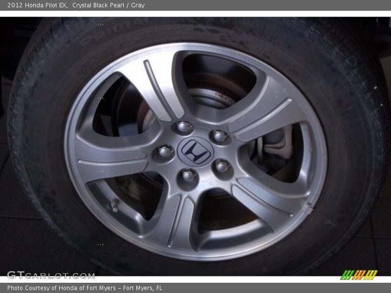 Crystal Black Pearl / Gray 2012 Honda Pilot EX