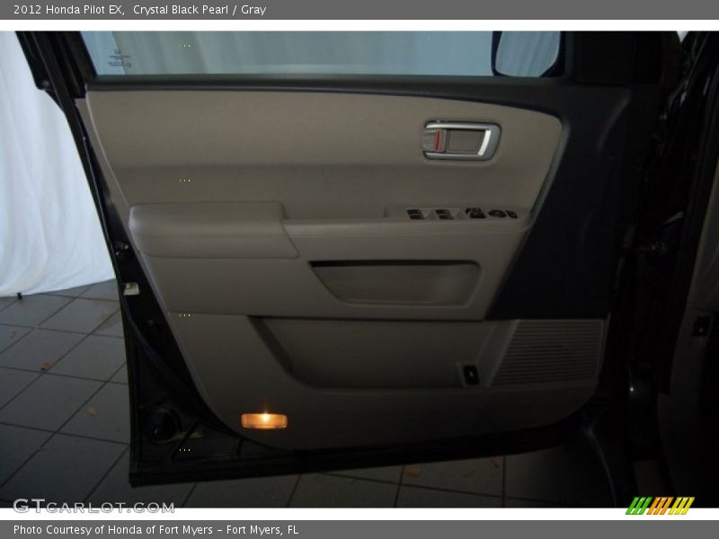 Crystal Black Pearl / Gray 2012 Honda Pilot EX