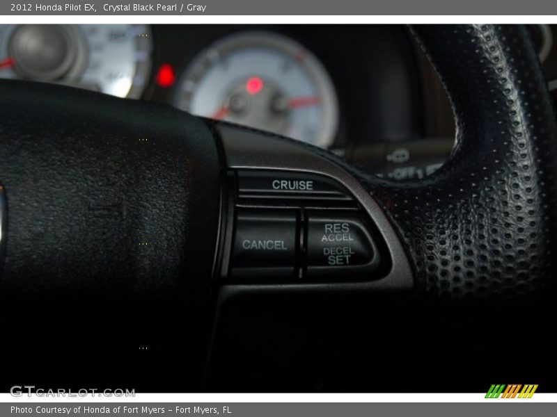 Crystal Black Pearl / Gray 2012 Honda Pilot EX