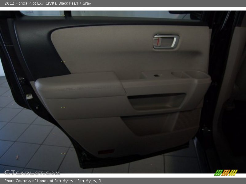 Crystal Black Pearl / Gray 2012 Honda Pilot EX
