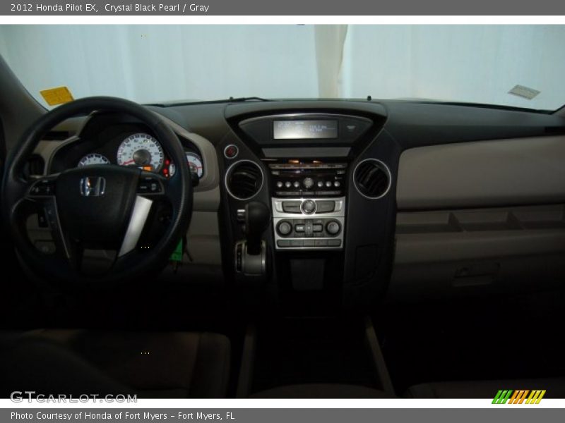 Crystal Black Pearl / Gray 2012 Honda Pilot EX