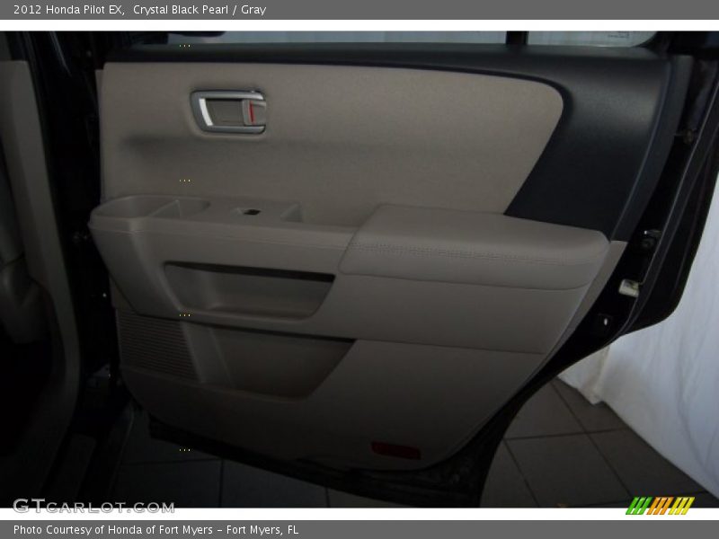 Crystal Black Pearl / Gray 2012 Honda Pilot EX