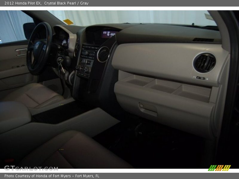 Crystal Black Pearl / Gray 2012 Honda Pilot EX