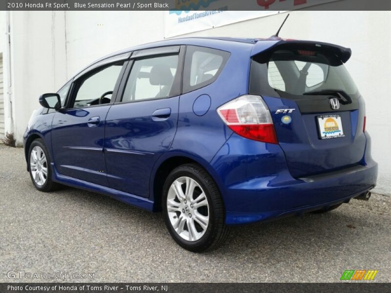 Blue Sensation Pearl / Sport Black 2010 Honda Fit Sport