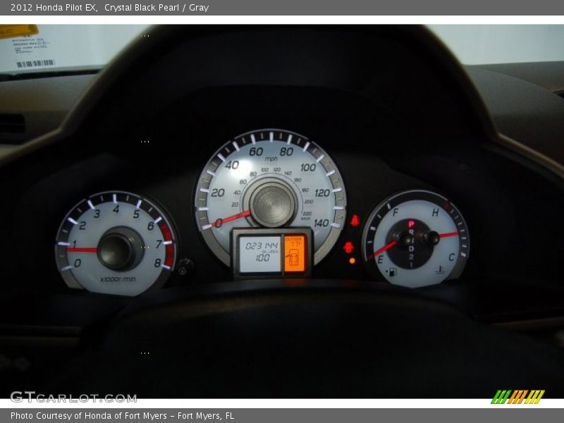Crystal Black Pearl / Gray 2012 Honda Pilot EX