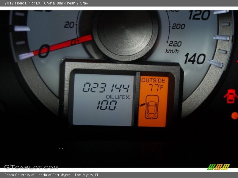 Crystal Black Pearl / Gray 2012 Honda Pilot EX