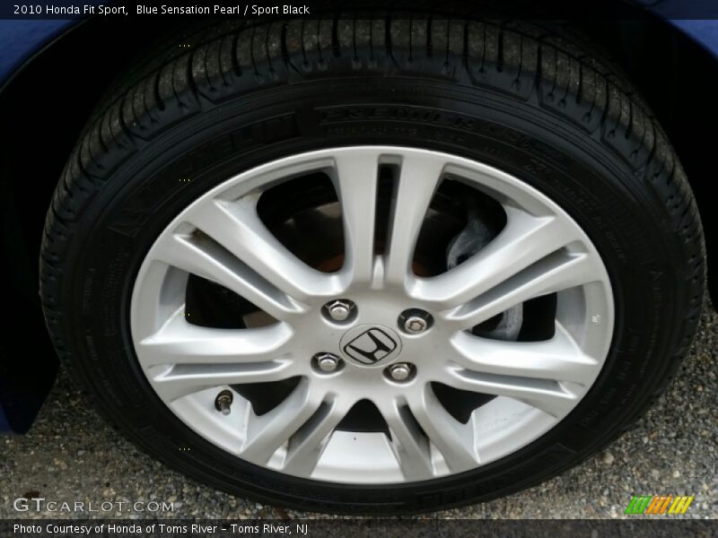 Blue Sensation Pearl / Sport Black 2010 Honda Fit Sport