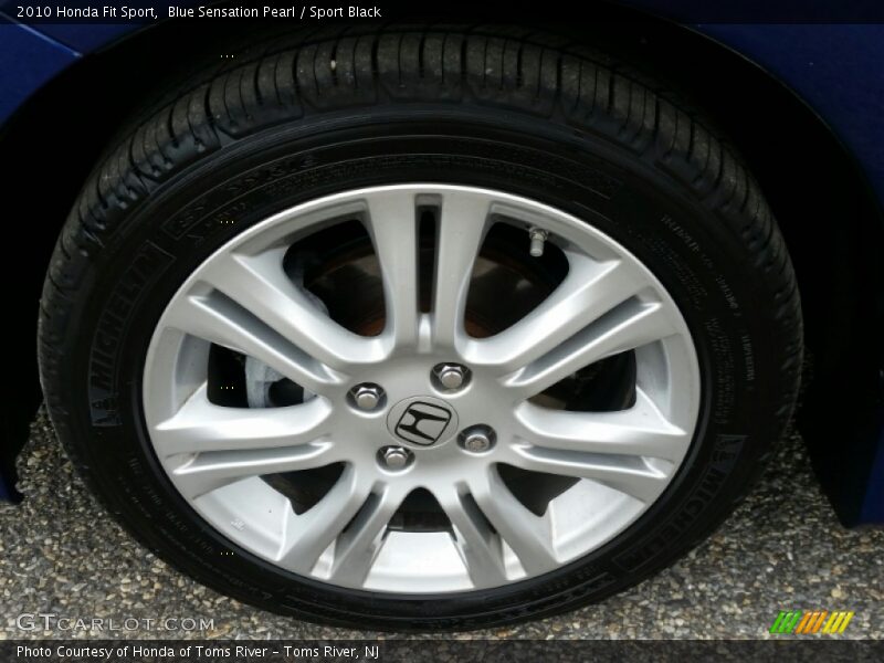 Blue Sensation Pearl / Sport Black 2010 Honda Fit Sport
