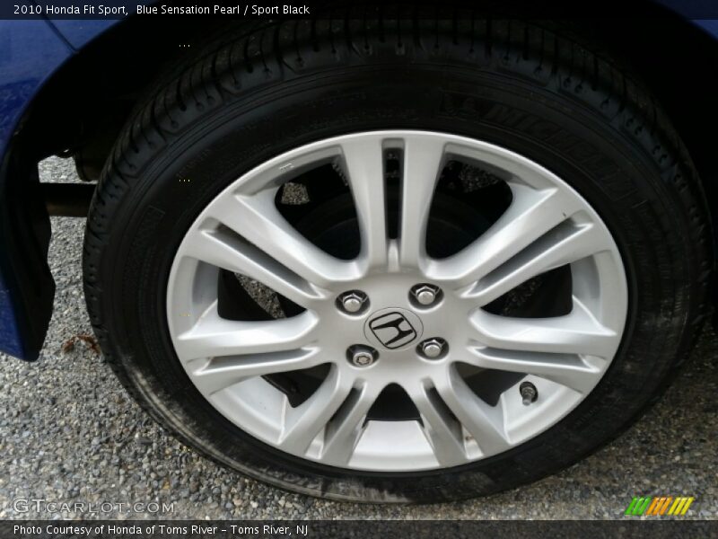 Blue Sensation Pearl / Sport Black 2010 Honda Fit Sport
