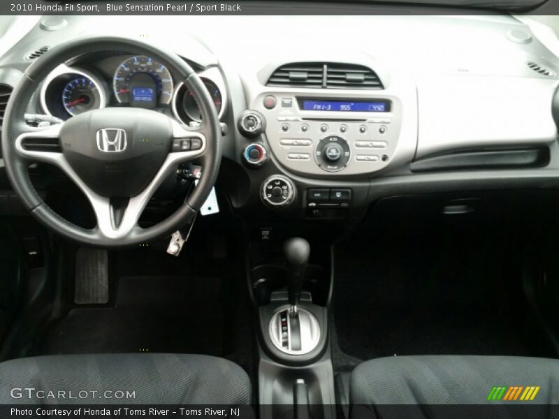 Blue Sensation Pearl / Sport Black 2010 Honda Fit Sport