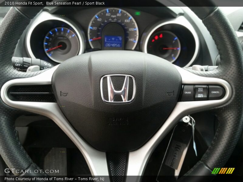 Blue Sensation Pearl / Sport Black 2010 Honda Fit Sport