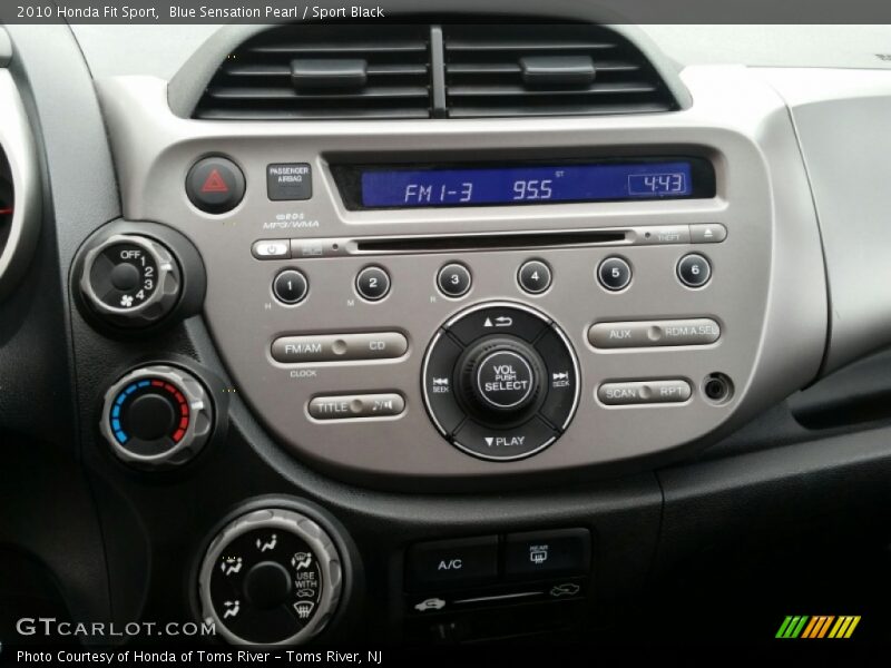 Blue Sensation Pearl / Sport Black 2010 Honda Fit Sport