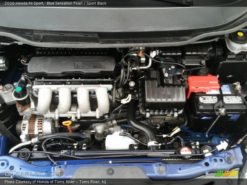 Blue Sensation Pearl / Sport Black 2010 Honda Fit Sport