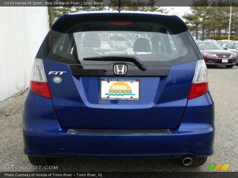 Blue Sensation Pearl / Sport Black 2010 Honda Fit Sport