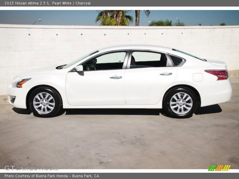 Pearl White / Charcoal 2015 Nissan Altima 2.5 S