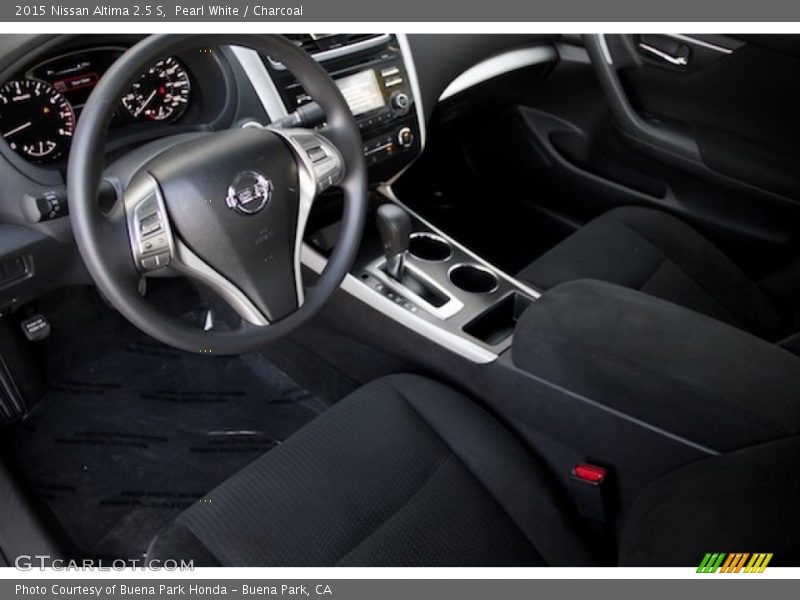Pearl White / Charcoal 2015 Nissan Altima 2.5 S