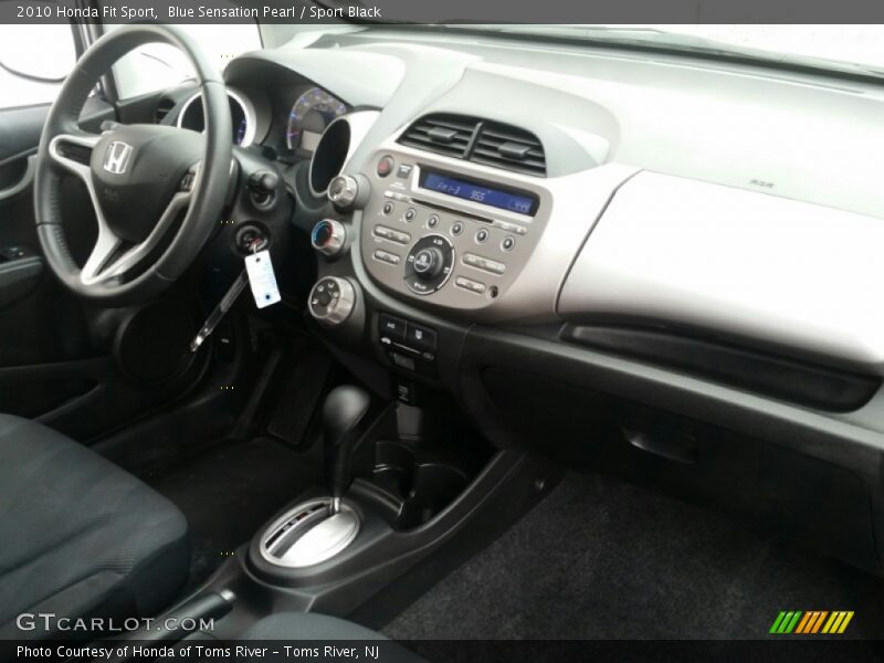 Blue Sensation Pearl / Sport Black 2010 Honda Fit Sport