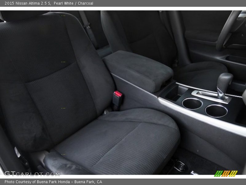 Pearl White / Charcoal 2015 Nissan Altima 2.5 S