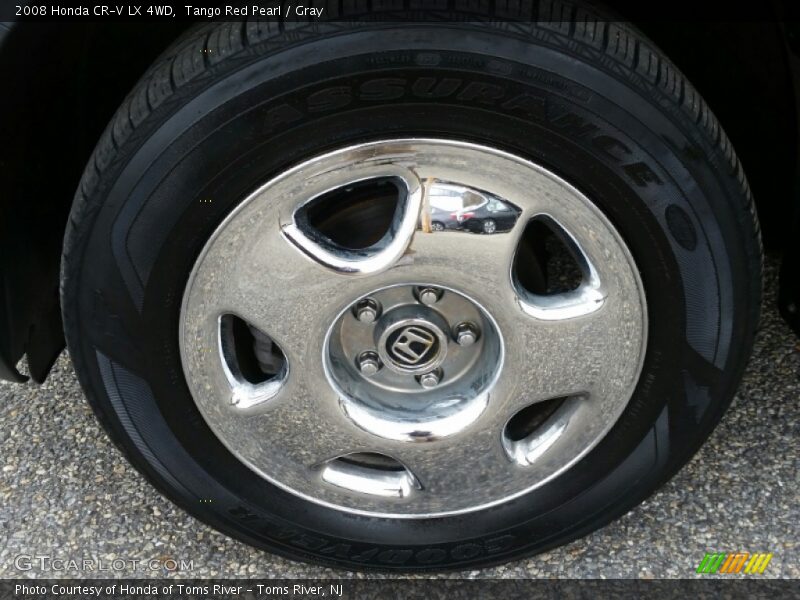 Tango Red Pearl / Gray 2008 Honda CR-V LX 4WD