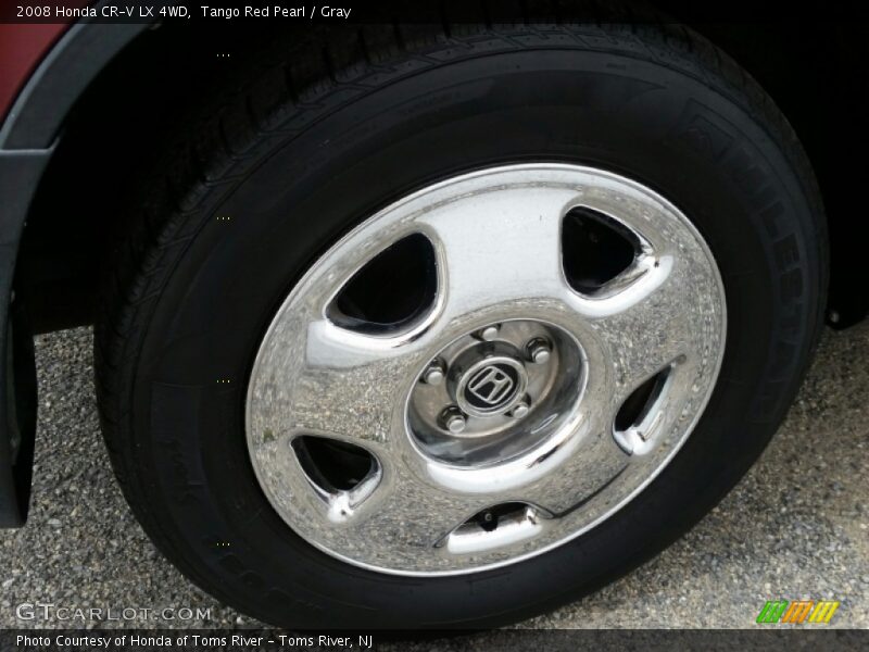Tango Red Pearl / Gray 2008 Honda CR-V LX 4WD