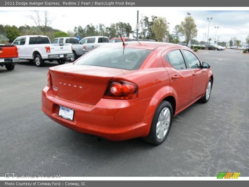 Redline 2 Pearl / Black/Light Frost Beige 2011 Dodge Avenger Express