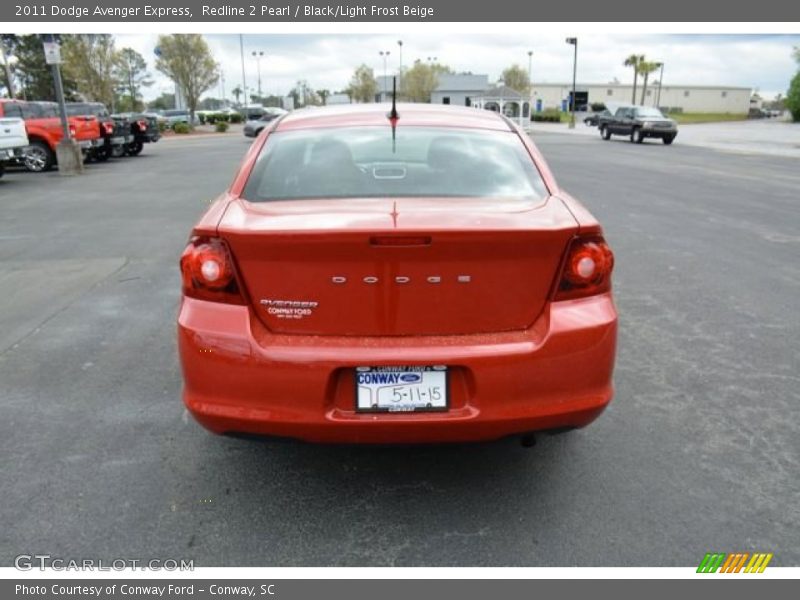 Redline 2 Pearl / Black/Light Frost Beige 2011 Dodge Avenger Express