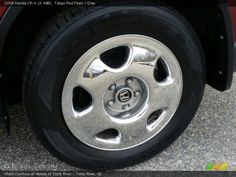 Tango Red Pearl / Gray 2008 Honda CR-V LX 4WD