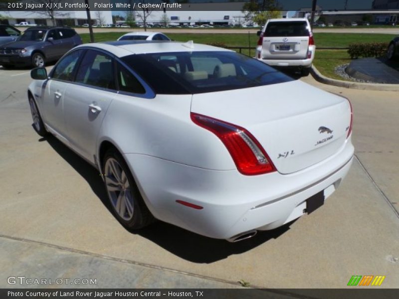 Polaris White / Cashew/Truffle 2015 Jaguar XJ XJL Portfolio